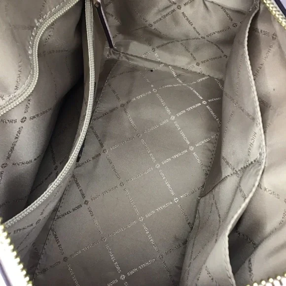 Michael kors pink monogram mk logo barrel satchel - Picture 15 of 16